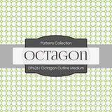 Octagon Outline Medium Digital Paper DP6261A - Digital Paper Shop