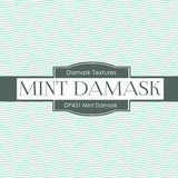 Minty Damask Digital Paper DP431 - Digital Paper Shop