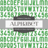 Art Deco Alphabet Digital Paper DP6285A - Digital Paper Shop