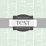 Text On White Digital Paper DP6170A - Digital Paper Shop