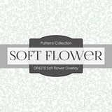 Soft Flower Overlay Digital Paper DP6210A - Digital Paper Shop