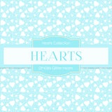 Glitter Hearts Digital Paper DP4386 - Digital Paper Shop