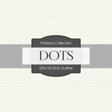 Dots Outline Digital Paper DP6155A - Digital Paper Shop