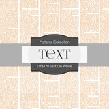 Text On White Digital Paper DP6170A - Digital Paper Shop