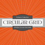 Circular Grid Solid Digital Paper DP6206A - Digital Paper Shop