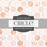 Patterned Circle Digital Paper DP6199B - Digital Paper Shop