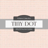 Tiny Dot Outline Digital Paper DP6193A - Digital Paper Shop