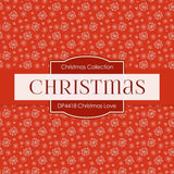 Christmas Love Digital Paper DP4418 - Digital Paper Shop