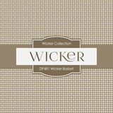 Wicker Basket Digital Paper DP481 - Digital Paper Shop