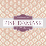Pink Damask Digital Paper DP447 - Digital Paper Shop