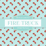 Fire Truck Digital Paper DP4367 - Digital Paper Shop