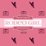 Girl Rodeo Digital Paper DP2464 - Digital Paper Shop