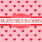 Watercolours Hearts Textures Digital Paper DP2444 - Digital Paper Shop