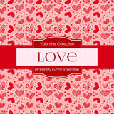 My Funny Valentine Digital Paper DP498 - Digital Paper Shop