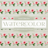 Watercolor Flowers Digital Paper DP3828 - Digital Paper Shop - 2