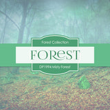 Misty Forest Digital Paper DP1994 - Digital Paper Shop