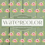 Watercolor Flowers Digital Paper DP3828 - Digital Paper Shop - 3