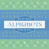Alphabets Digital Paper DP4429 - Digital Paper Shop