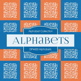 Alphabets Digital Paper DP4433 - Digital Paper Shop