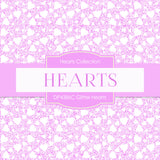 Glitter Hearts Digital Paper DP4386C - Digital Paper Shop