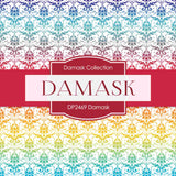 Damask Digital Paper DP2469 - Digital Paper Shop