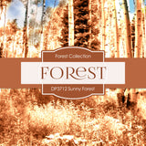 Sunny Forest Digital Paper DP3712 - Digital Paper Shop