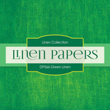 Green Linen Digital Paper DP566 - Digital Paper Shop