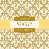 Sage Gold Digital Paper DP1166A - Digital Paper Shop