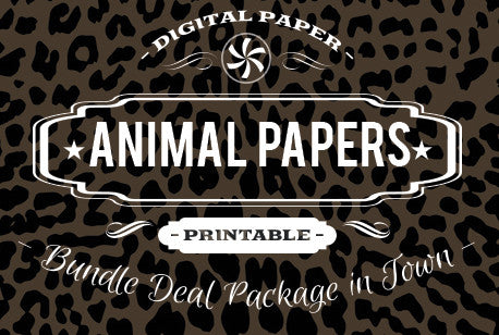 Digital Papers - Animal Prints Bundle Deal - Digital Paper Shop