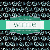 Winnie The Pooh Vintage Digital Paper DP1859B - Digital Paper Shop