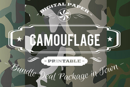 Digital Papers - Camouflage Papers Bundle Deal - Digital Paper Shop