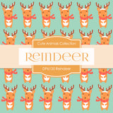 Reindeer Digital Paper DP6136 - Digital Paper Shop