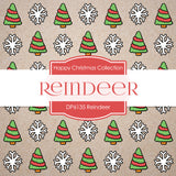 Reindeer Digital Paper DP6135 - Digital Paper Shop