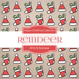 Reindeer Digital Paper DP6135 - Digital Paper Shop