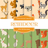 Reindeer Digital Paper DP6138 - Digital Paper Shop
