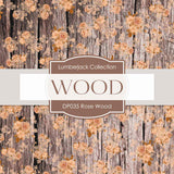 Wood and Roses Digital Paper DP036 - Digital Paper Shop