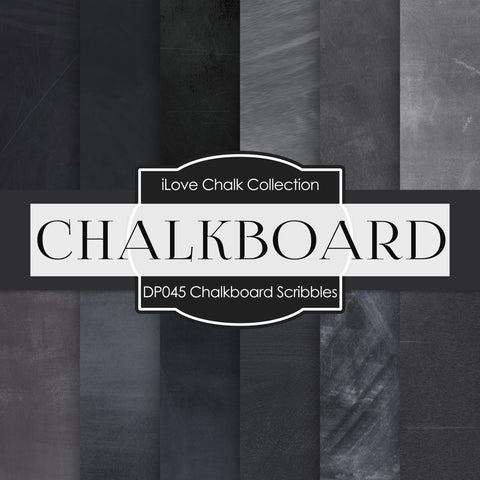 Chalkboard Scribbles Digital Paper DP045 - Digital Paper Shop