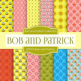 Bob and Patrick Digital Paper DP072 - Digital Paper Shop