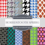 Houndstooth Spring Digital Paper DP1018 - Digital Paper Shop