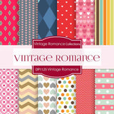 Vintage Romance Digital Paper DP1125 - Digital Paper Shop - 1