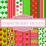 Strawberry Fields Digital Paper DP116 - Digital Paper Shop