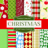 Merry Christmas Digital Paper DP1207 - Digital Paper Shop