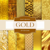 Gold Digital Paper DP1223 - Digital Paper Shop
