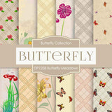 Butterfly Meadows Digital Paper DP1258 - Digital Paper Shop