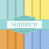 Breezy Summer Digital Paper DP1261 - Digital Paper Shop