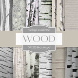 Birch Wood Digital Paper DP1273 - Digital Paper Shop