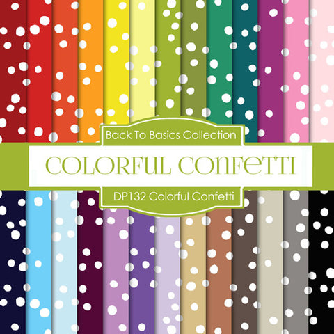 Colorful Confetti Digital Paper DP132 - Digital Paper Shop