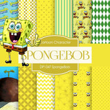 Spongebob Digital Paper DP1347 - Digital Paper Shop