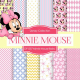 Minnie Mouse Baby Digital Paper DP1357 - Digital Paper Shop