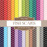 Fish Scales Digital Paper DP136 - Digital Paper Shop